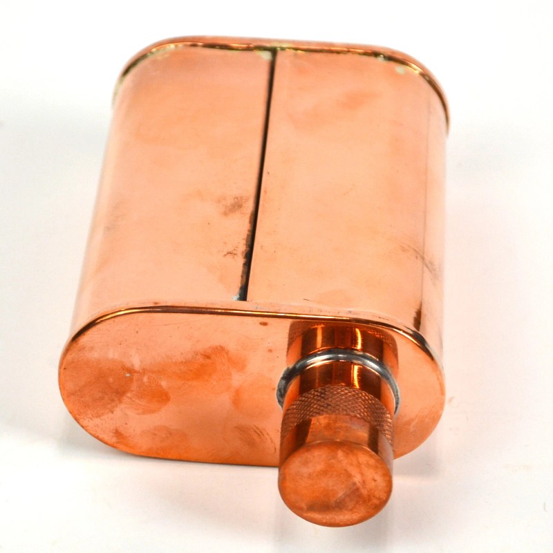 JACOB BROMWELL Vermonter Flask (Offset) 9oz. - Pure Copper