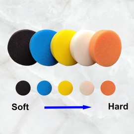 Car Polishing Angle Grinder Extension Buffing Extender Pad Kit 45pcs Mix Size with 5/8"-11 Thread Backing Pad & Adapters Buffering Kit Sponge Polishing,Sanding,Waxing,Buffing(45pcs for Angle Grinder)