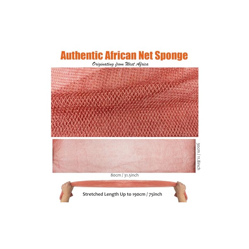 Esponja Red Africana Unifab Baño Exfoliante Real Paño Lavado Corporal