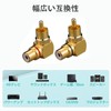 TRkin 90 Degree RCA Adapter to Female L Connector Gold