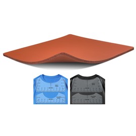 15 x 15 Inch Silicone Heat Press Mat Pad with T-Shirt Ruler Set, 0.3 Inch Thick Silicone Pad for Heat Press Machine
