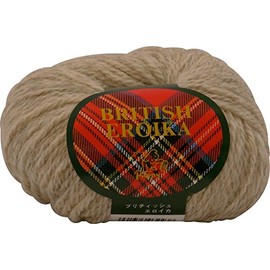 Puppy British Eroica Wool Yarn, Extra Thick Col.143 Beige, 1.8 oz (50 g), Approx. 28.7 ft (83 m) 10000032