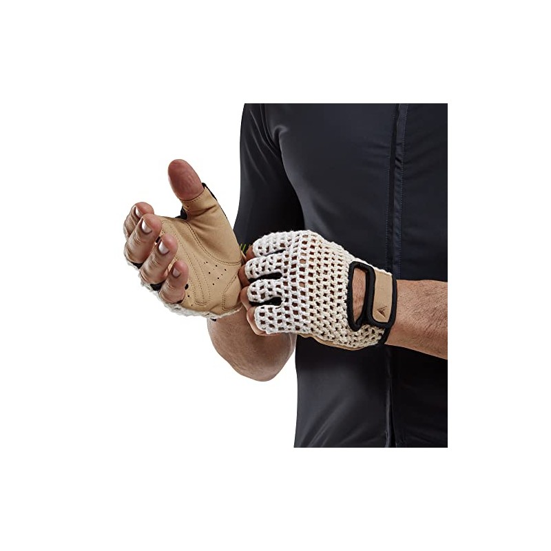 Altura Crochet Mitts - Cream/Tan - L