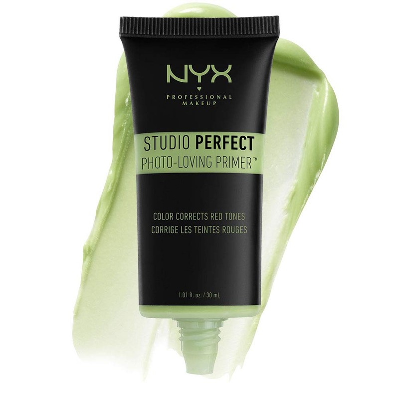 NYX Studio Perfect Primer, 1.01 onzas líquidas, Verde, Tamaño grande