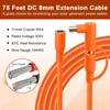 MOOKEERF 14AWG DC 8mm Extension Cable for Solar Panel 75FT,DC7909