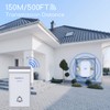 Aigostar doorbell, waterproof portable wireless bell set, doorbell kit, wireless