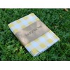 100% Cotton Fabric Gingham Table Cloth 140x160 Rectangular Natural Buffalo