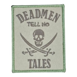 DEAD MEN TELL NO TALES JOLLY ROJER SKULL SKELETON MULTICAM TACTICAL HOOK PATCH