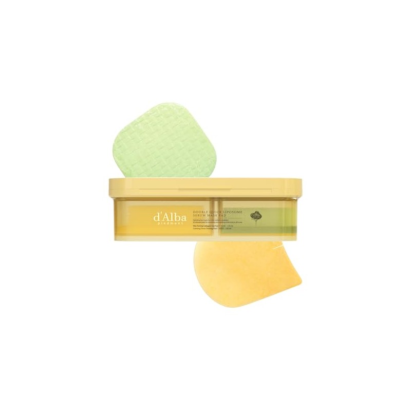 d'alba Piedmont Double Quick Liposome Serum Mask Pad Set -