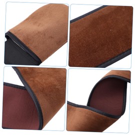 Minkissy 2pcs Self Tanning Lotion Applicator Back Scrubber Strip Flocking Material Comfortable to Hold Handles for Body Sunscreen Sponge