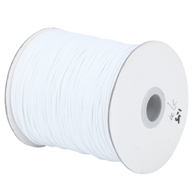 Wax Cord Round Environmental Protection for Leather Sewing HandKnitting Necklace(White