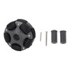 58mm Plastic Omnidirectional Wheel, Gray Black, Excellent Load Stability, Plastic