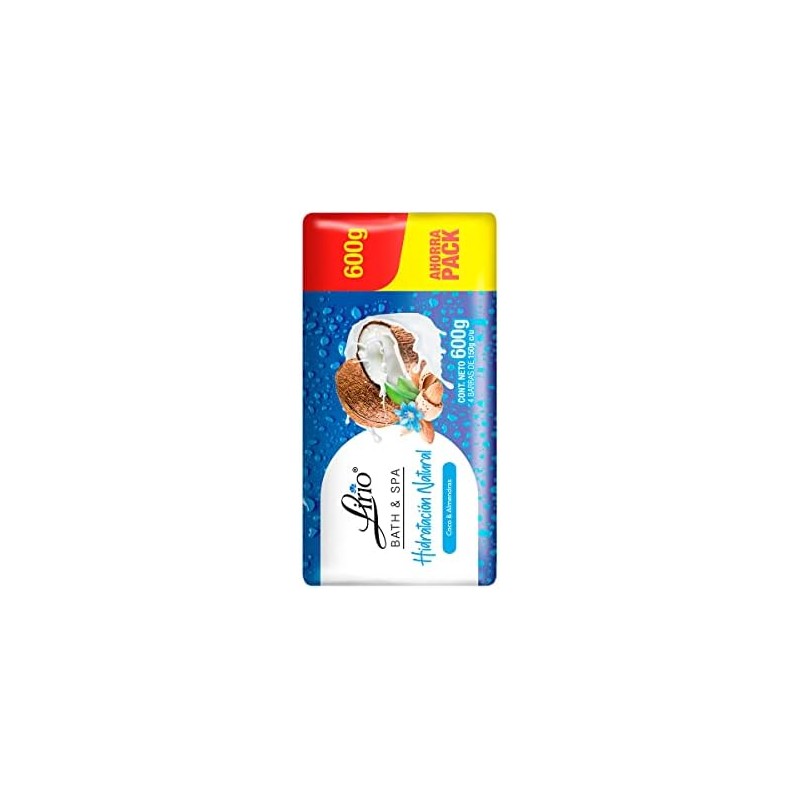 Jabón en barra Lirio Bath & Spa Coco 150g 4