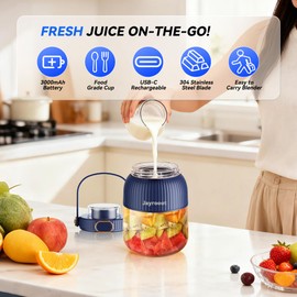 Personal Blender, Compact Cordless, 20 oz (600ml) Blue