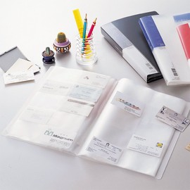 リヒトラブ 名刺ファイル A4 200枚 藍 A944アイ