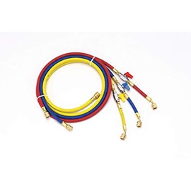Ichinen TASCO TA132AA-3 Charging Hose with Valve 36.2 inches (92 cm) Yellow