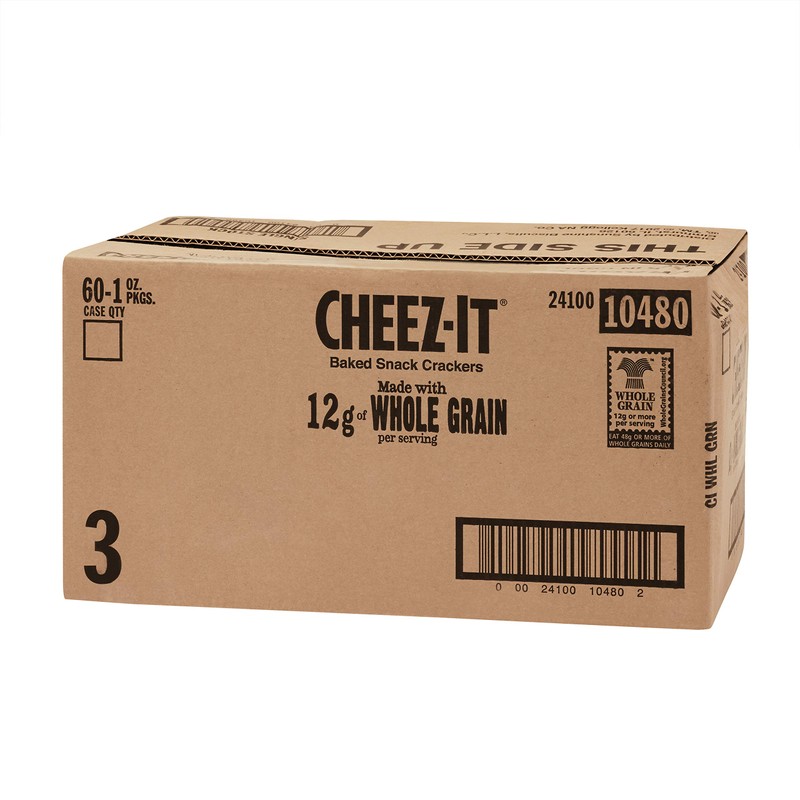 Cheez-It Crackers Made with Whole Grain, 1 Ounce, 60 Count