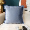 AELS Scalloped Decorative Throw Pillow Covers 18x18, Set of 2,