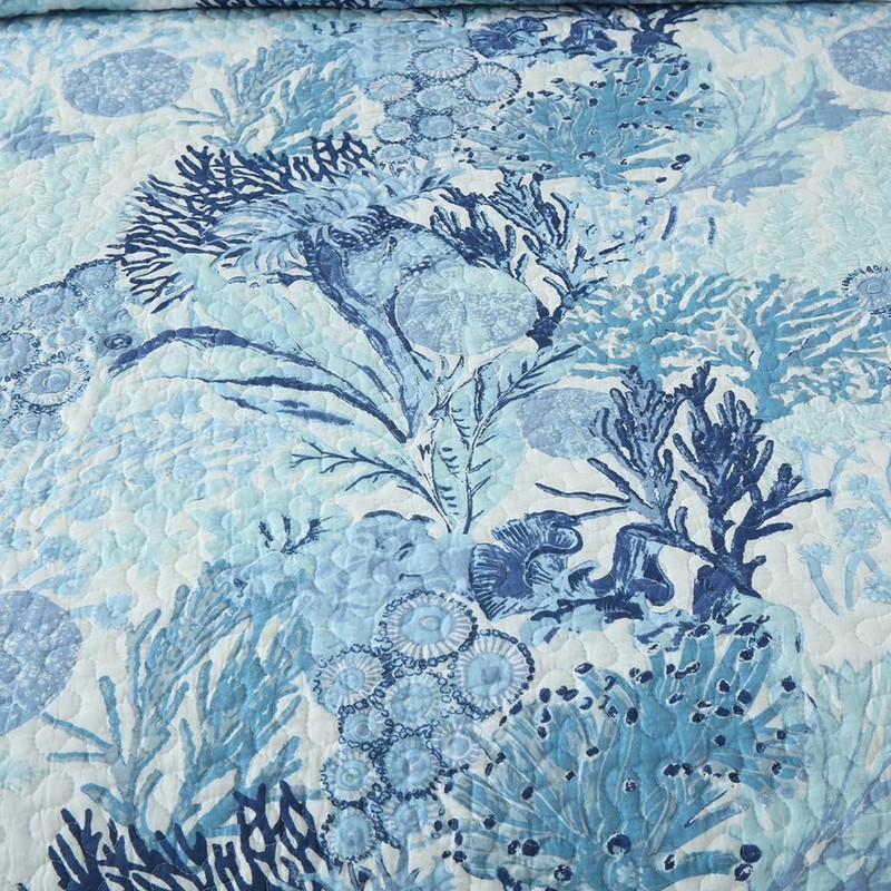 Autumn Dream Cotton Coastal Bedspread Quilt Sets Reversible Bedding Coverlet