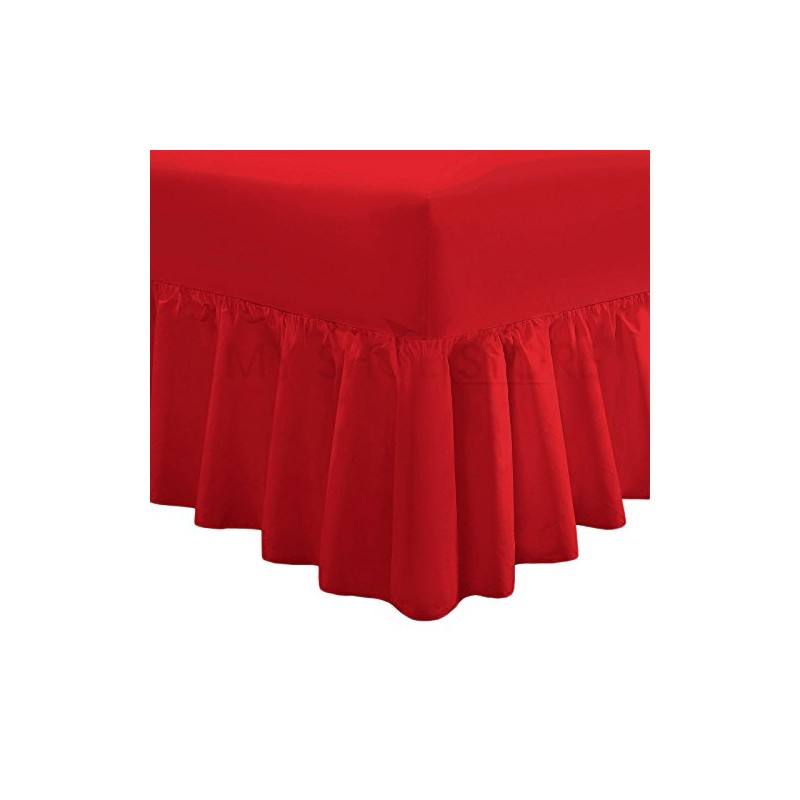 Valance Fitted Sheets Combed Poly-Cotton Plain Dyed Non Iron Percale
