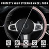 AUCELI 15 Inch Car Steering Wheel Cover, Anti-Slip Non-Slip Breathable