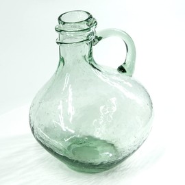 Haetingcare Hand Blown Glass Money Jar, Adult Piggy Bank for Storing Coins, Good as Table Decor (Square)