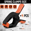 HORUSDY 4-Pack Spring Clamps Heavy Duty, 7-inch Large Plastic Clamps