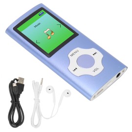 MP3 Player 1.8 Inch LCD Screen Support Recording FM Radio Portable Music Player for Students Dark Blue