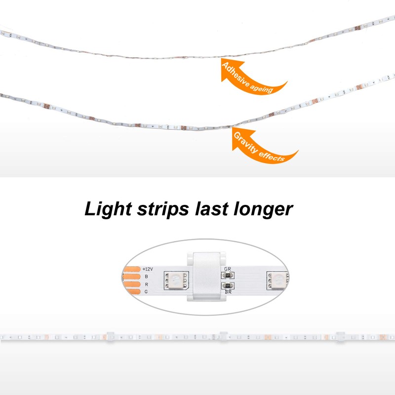 Cable Tidy Management Self Adhesive Cable Clips,100Pack Clamps Fix Led