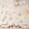 Baby in Bloom Floral Banner Set, Pink Flower Baby Shower