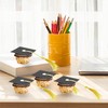 POUYRBA Graduation Cap Chocolate Decorations, 50pcs Black and Dark Blue