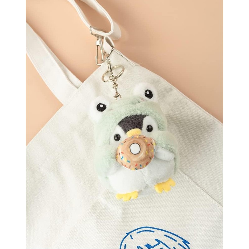 AIXUAN Cute Sibaine Head Plush Penguin Donuts Keychain Bag Charm