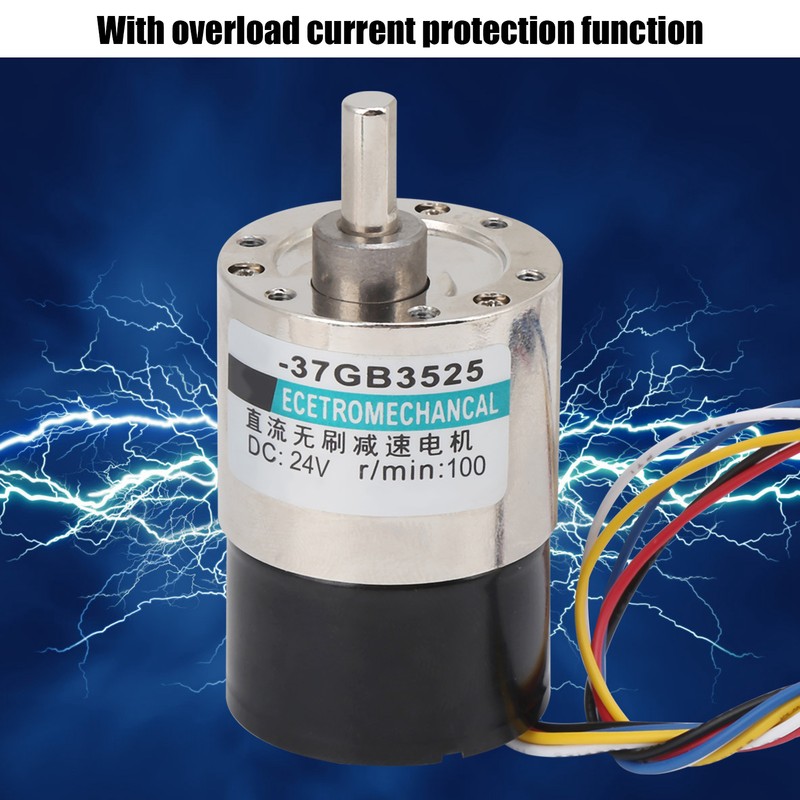Brushless Motor with Bracket Speed Reduction CW/CCW DC24V for CNC