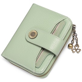 SENDEFN Purses for Women Genuine Leather Small Bifold Compact Womens Wallet with RFID Protection