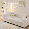 Aucrovee Soft Plush Couch Cover for Dogs Washable, Fluffy Sofa