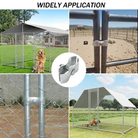 18 Set chain link fence parts 1-3/8" Dog Kennel Panel Clamps Galvanized Clamps Chain Link Fence Clamps for Pipe Panel Frames