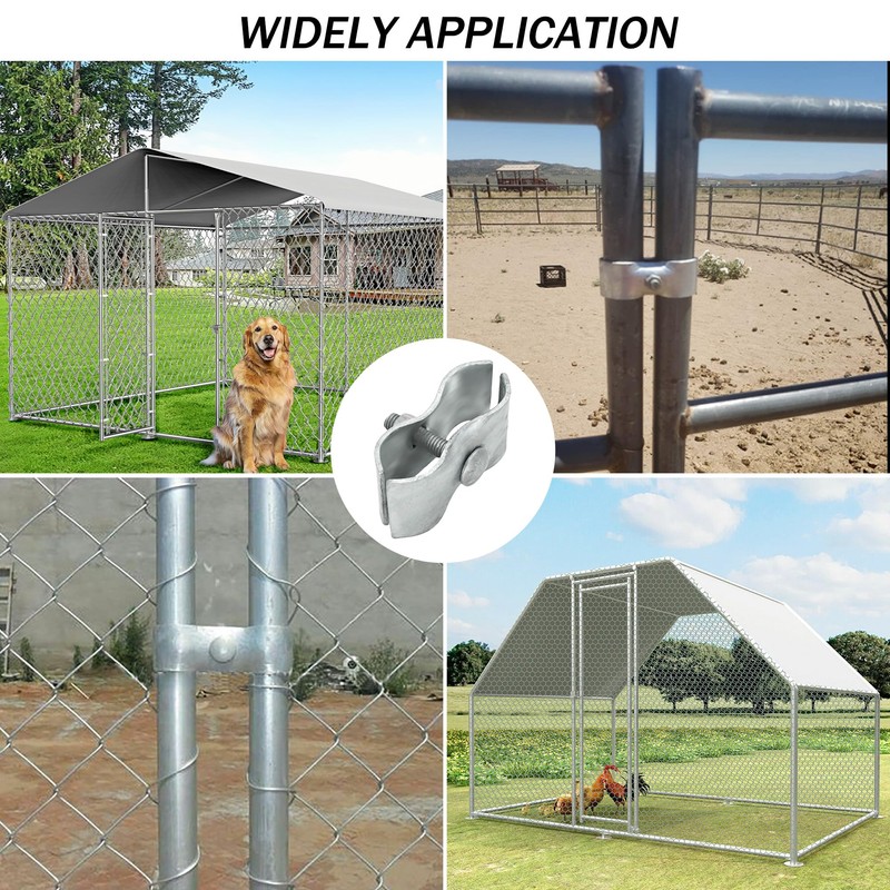 18 Set chain link fence parts 1-3/8" Dog Kennel Panel
