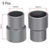 TOP-VIGOR 5Pcs PVC DWV Reducing Coupling, 20mm x 25mm Socket