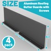 Chiligent 4 Pcs Gutter Valley Splash Guards, Aluminum Roofing Gutter