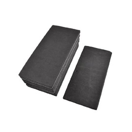 uxcell 10 Pcs x Black Rectangle Adhesive Foam Replacement Sander Back Pad Fit Rectangular Sander