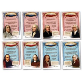 North Star Teacher Resource NST3075 America's Founders Bulletin Board Set, Set of 8 Posters