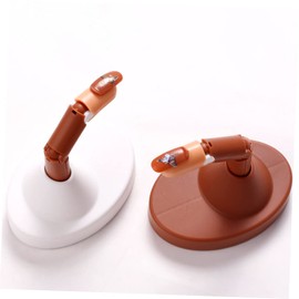 Minkissy 4 Sets Nail Art Training Fake Fingers Manicure Practice Kit Reusable Nail Art Tools for Women