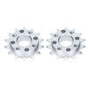 2Pcs Sprocket Gear Aluminum Anodic Oxidation Gears for Robots Machinery