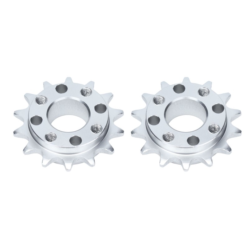 2Pcs Sprocket Gear Aluminum Anodic Oxidation Gears for Robots Machinery