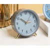 SHISEDECO Alarm Clock with Backlight, 4.5 inches Bedside Analog Non-Ticking