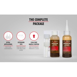 Premium Grade Cyanoacrylate (CA) Super Glue by STARBOND - 2 OZ PRO Pack (56-Gram) -"Light Brown" Medium Crack Filler 150 CPS Viscosity Adhesive for Woodworking, Woodturning, Carpentry