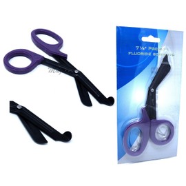 PURPLE Fluoride Coated Trauma Paramedic EMT Shears Scissors 7.5" (A2Z BRAND)
