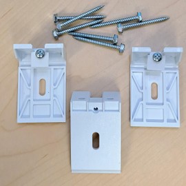 Qty 2pc and 3pc. Brackets KIT for Honeycomb, Cellular, Duette, Applause Shades. Fit Hunter Douglas, Turnils, ALTA, Comfortex, M&B... (2 1/8" Long, 3/4" Cell, Large, 3)