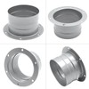 ZUDKSUY 3 Inch Duct Connector Flange, Straight Pipe Flange Connector，2
