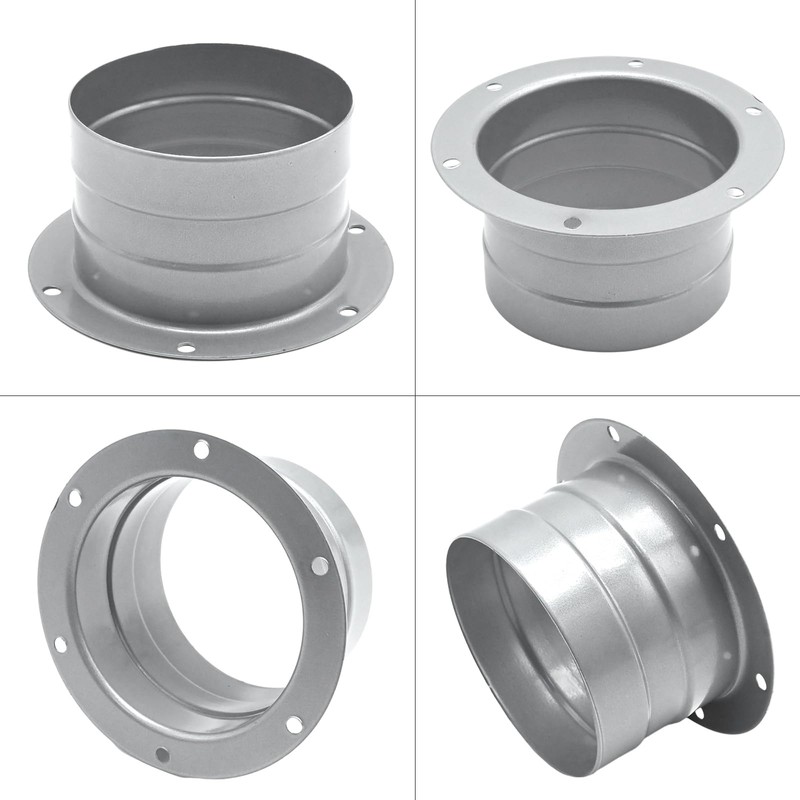 ZUDKSUY 3 Inch Duct Connector Flange, Straight Pipe Flange Connector，2